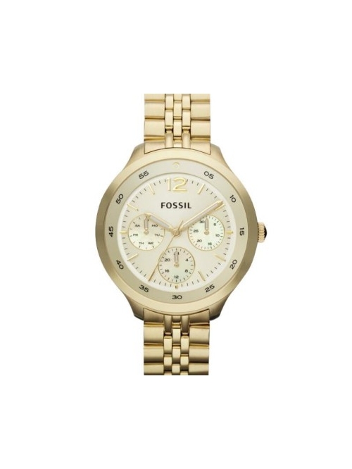 reloj dorado fossil mujer